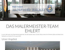 Tablet Screenshot of malermeister-ehlert.de